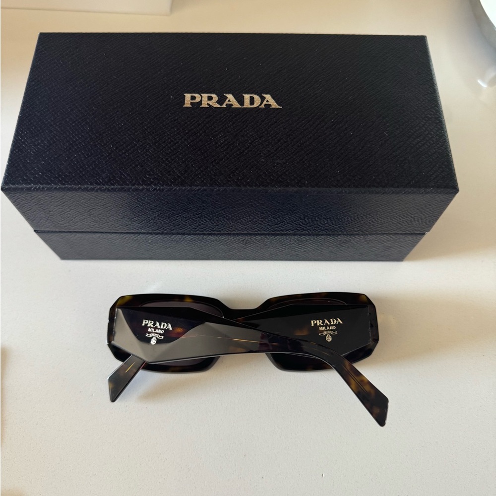 Prada Irregular Rounded Sunglasses - image 6